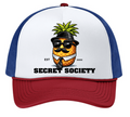 Pineapple Guy Trucker Hat Red/White/Blue