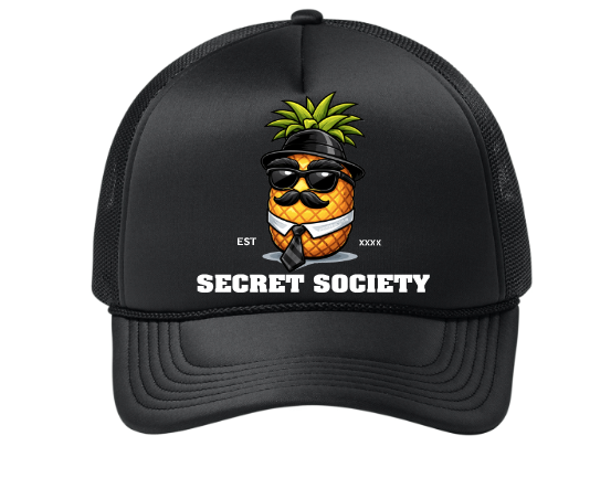 Pineapple Guy Trucker Hat Black/Black