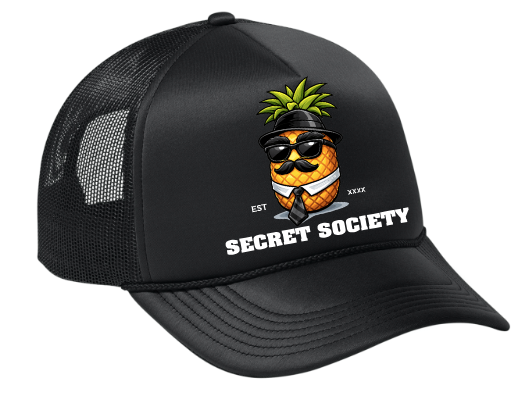 Pineapple Guy Trucker Hat Black/Black