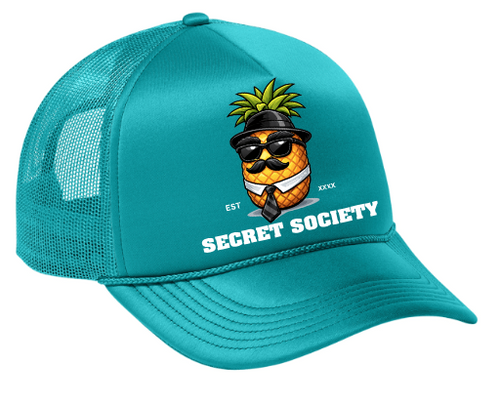 Pineapple Guy Trucker Hat Tropic Blue