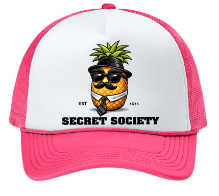 Pineapple Guy Trucker Hat Pink