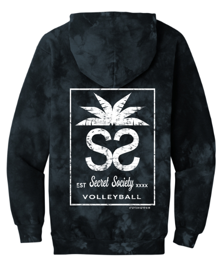 Secret Society  Tie-Dye Grey /Black Hoodie