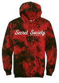 Secret Society  Tie-Dye Red/Black Hoodie