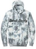 Secret Society  Tie-Dye White/Grey Hoodie