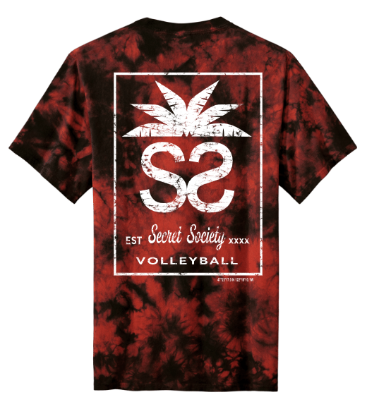 Secret Society Classic Tie-Dye Red/Black