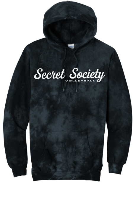 Secret Society  Tie-Dye Grey /Black Hoodie